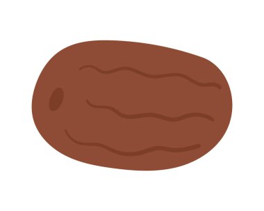 Çizgi filmdeki meyve tarihi basit bir şekilde çizilmiş. Düzenlenebilir değişken rengi