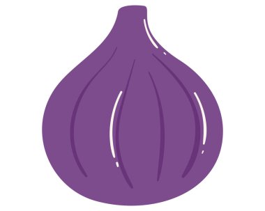 Çizgi filmdeki meyveli incir, basit bir şekilde çizilmiş. Düzenlenebilir değişken rengi