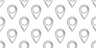 Kusursuz Konum Pin Deseni Tasarım, Navigasyon ve Harita İşaretleyici Çizimi, Uygulamalar, Web siteleri, Arkaplan ve Dijital Arayüzler için İdeal