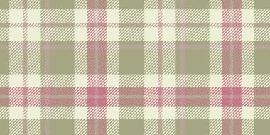 Bej, açık pembe ve zeytin yeşili ile kesişen kusursuz tartan desenli. Tekstil ve arka plan için mükemmel..