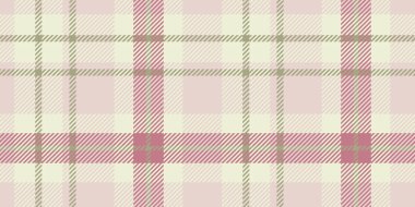 Yumuşak, topraksı bej, açık pembe ve zeytin yeşili renkleri kesişen çizgilerle kusursuz tartan desenli..