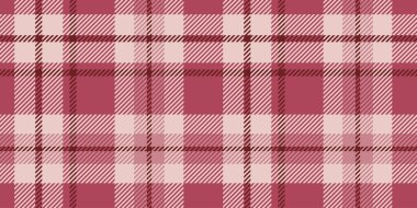 Klasik Moda, Tekstil ve Cozy Dekoratif Arkaplan Tasarımı ile Kusursuz Kırmızı ve Pembe Ekoseli Desen.