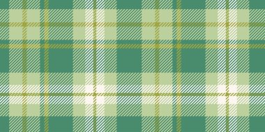 Ekose desenli, yeşil ve açık bej renkli klasik ve doğal bir desen. Tekstil tasarımı, moda, dekor ve yaratıcı geçmişleri için ideal..