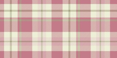 Geleneksel tartan desenli bej, açık pembe ve zeytin yeşili..