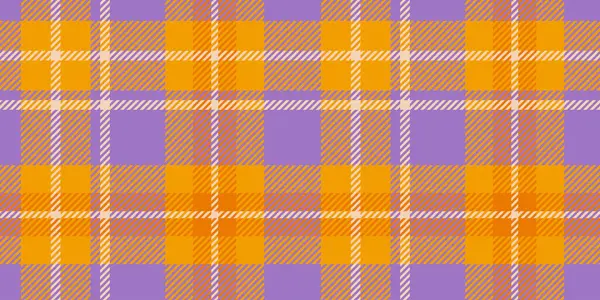 Canlı turuncu ve mor ekose desenli kalın kesişen çizgiler.