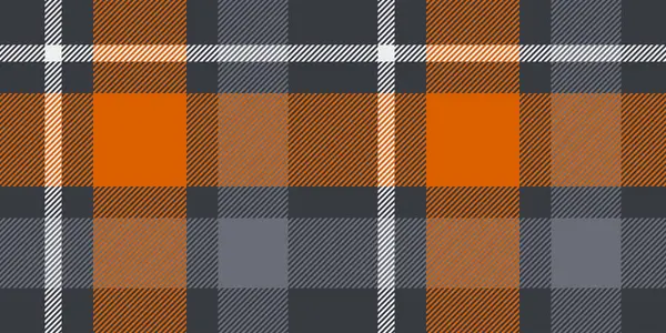 Gri, Turuncu ve Beyaz Kalın Kareli Kalıplar - Modern Geometrik Tekstil Tasarımı