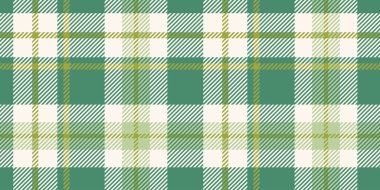 Kalın Geometrik Tasarımda Zeytin Aksanıyla Kusursuz Yeşil ve Kremsiz Tartan Kalıbı