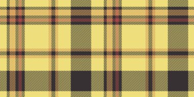Ekose desenli, parlak sarı, kahverengi ve kırmızı tonlarda, siyah aksanlı. Tekstil tasarımı, moda, ev dekorasyonu ve cesur ve canlı estetik projeler için mükemmel..