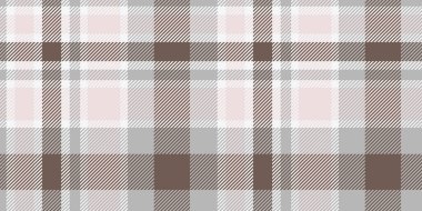 Tarafsız gri ve kahverengi tonlarda, yumuşak pembe röfleli, klasik dokuma dokusuna sahip kusursuz bir tartan deseni. Tekstil tasarımları, dijital arkaplanlar veya minimalist temalı projeler için ideal.