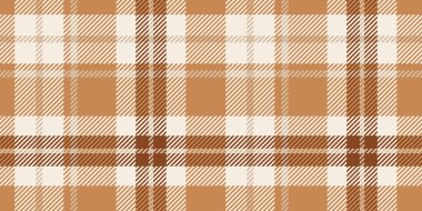 Kusursuz karamel, bej ve çapraz çizgili çizgili kremalı ekose desenli. Arkaplan ve yazdırma için Geometrik tekstil tasarımı