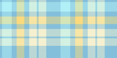 Açık Mavi ve Sarı Ekose desenli, Kusursuz Tartan Damalı Tasarım Tekstil, Duvar kağıtları, Moda ve Bahar Temalı Dekor İçin Mükemmel
