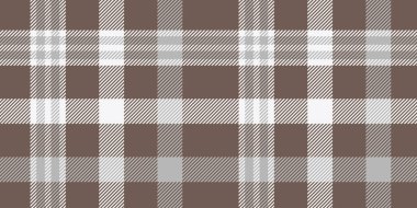Kahverengi ve Gri Ekose desenli, Tarafsız Tonları olan Kusursuz Tartan Damalı Tasarım Tekstil için ideal, Minimalist Moda, Modern İçişleri ve Duvar Kağıdı