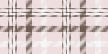 Yumuşak, zarif tonlara sahip kusursuz açık pembe ve kahverengi ekose desenli kadınsı tekstil, minimalist dekor ve şık tasarımlar için mükemmel.