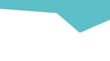 Katmanlı turkuaz dalga ve şeffaf arkaplan içeren soyut başlık şablonu. Modern web sitesi afişi. Düz çizgi film tarzında stok vektör illüstrasyonu