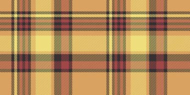 Ekose desenli, koyu sarı, kırmızı ve kahverengi tonlarda, siyah aksanlı. Tekstil tasarımı, moda, ev dekorasyonu ve klasik estetik ile yaratıcı projeler için mükemmel..