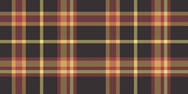 Bu rustik tartan deseni kahverengi, sarı ve kırmızı tonlara sahiptir. Parlak kesişen çizgiler, rahat ve klasik tasarımlar için mükemmeldir..