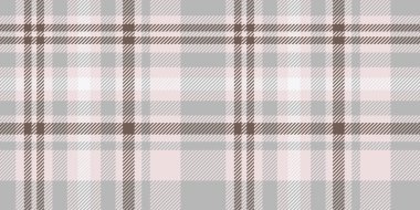 İnce gri ve kahverengi ekose desenli ve ince kesişen çizgileri var.
