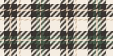 Klasik siyah ve bej tonlarında, yeşil aksanla tamamlanmış kusursuz bir ekose deseni. Dokuma dokusunun yer aldığı bu tasarım tekstil, dijital arka plan veya moda projeleri için idealdir..