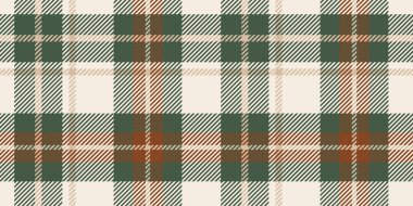 Kırsal Tekstil ve Dekoratif Özgeçmişleri İçin Kusursuz Bir Dizayn İçinde Kahverengi Aksanlı Klasik Yeşil ve Bej Ekoseli Kalıp