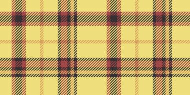 Sarı, Kırmızı ve Siyah Ekose desenli, Kusursuz Tartan Damalı Tasarım, Tekstil için ideal, Sonbahar Moda, Ev Dekorasyonu ve Duvar Kağıdı