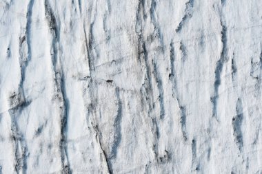 Kutup buzulunun beyaz yüzey yapıları yukarıdan svalbard 'da