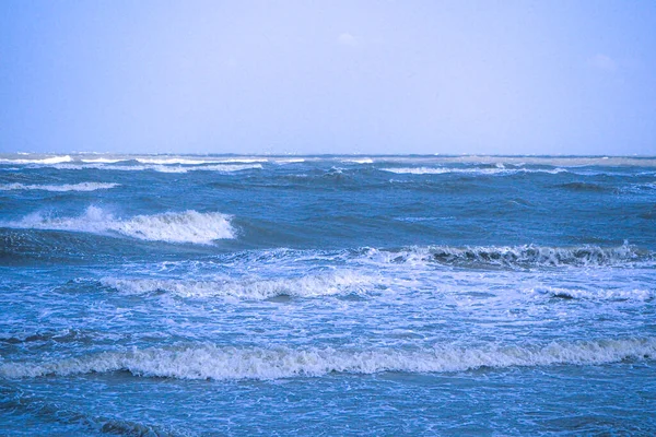 Meer Welle Schönen Tropischen Strand Und Meer Sonnigen Tag Strandmeer — Stockfoto
