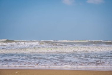 Okyanus yüzey dalgası sorunsuz. Sualtı karikatür sıvı desen nehir ve deniz arka plan .yaz ve duygusal fikir