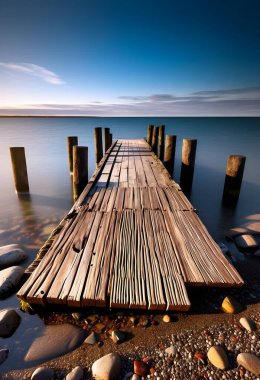 Huzur Yansımaları: İskelede Mükemmel Günbatımını Yakalamak