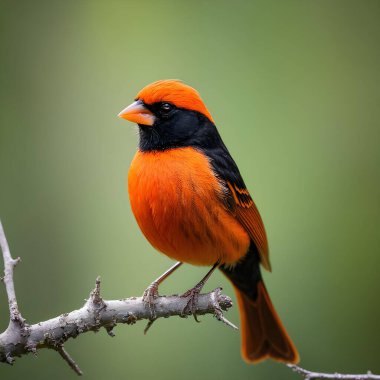 Canlı Güzellik: Kuzey Kızıl Piskoposu Üreme Plumage 'de