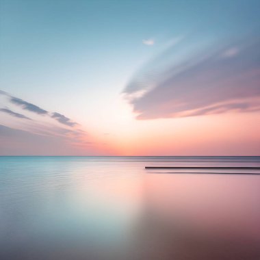 Soft Tones and Tranquility: Sunset Beach Fotoğrafçılık