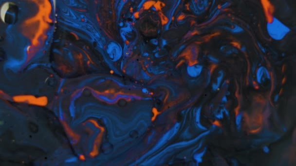 暗黒宇宙インクの背景テクスチャ科学 高品質4K映像 — ストック動画