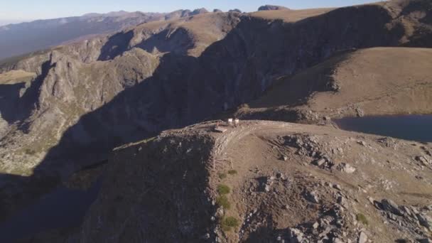 Vedere Panoramică Dronelor Aeriene Celor Șapte Lacuri Rila Bulgaria Ziua — Videoclip de stoc