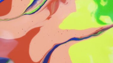 close up abstract colorful art liquid background design. High quality 4k footage