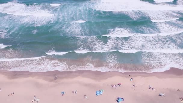 野外野营海滩上俯瞰美丽的风景 高质量的4K镜头 — 图库视频影像