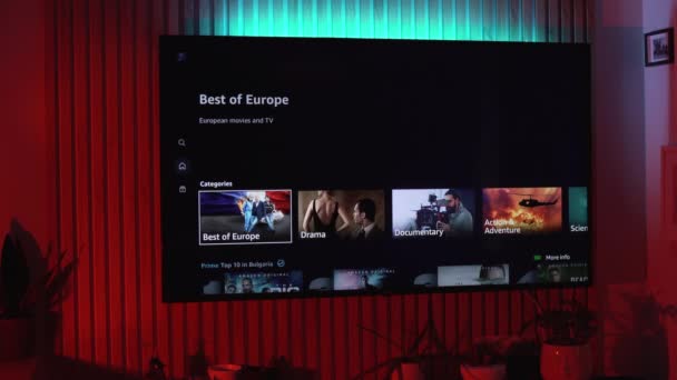 Σόφια Βουλγαρία 2023 Ψάχνει Για Ταινία Προνομιακές Υπηρεσίες Streaming Amazon — Αρχείο Βίντεο