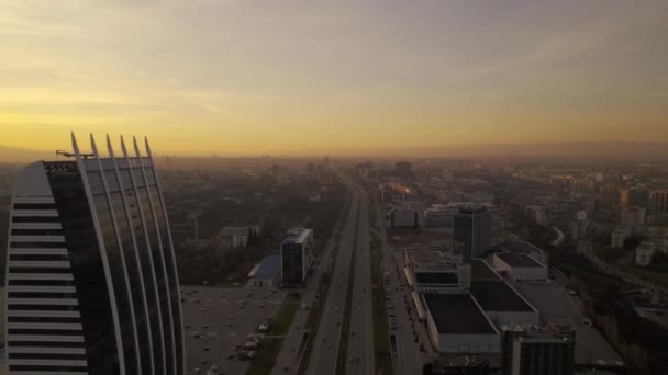Immeuble Bureaux Moderne Sofia Met Valeur Mélange Parfait Architecture Contemporaine — Video