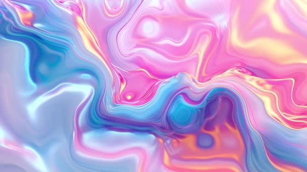 Dynamic Liquid Patterns Evoke Surreal Journeys Ink High Quality Footage — Stock Video