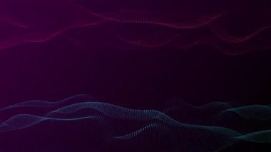 Soyut Mavi ve Kırmızı Dalgalar Harekette. Yüksek kalite 4k görüntü