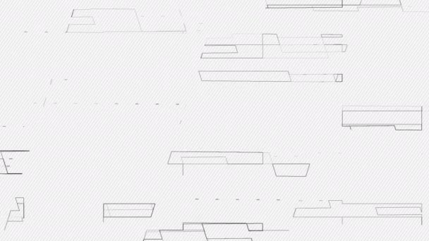Белый Фон Демонстрирующий Архитектурный Проект Погрузитесь Суть Творчества Точности Архитектурные — стоковое видео