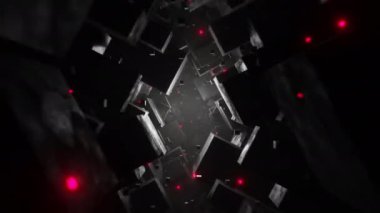 Bu büyüleyici bilim kurgu 3D VJ döngü tüneli ile dijital dünyanın kalbine dalın. Neon renkleri titreşir ve değişir, size sonsuz olasılıkların sibernetik kanalında rehberlik eder. Tam oldu.