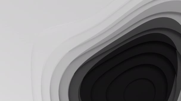 Детальна Монохромна Фотографія Білої Поверхні Пересічними Лініями Нагадують Прямокутники Кола — стокове відео