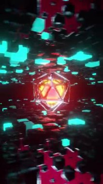 3d animasyon hareketi grafik arkaplan fütüristik. Yüksek kalite 4k görüntü