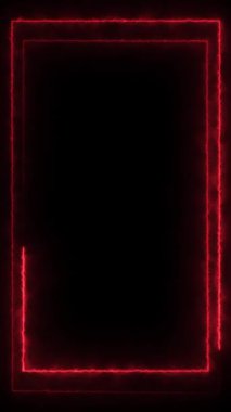 Kırmızı çerçeve parlayan tepecikleri dikey olarak kaplıyor. Yüksek kalite 4k görüntü