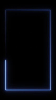 Renkli çerçeve binicisi dikey parlayan dikey parlayan reaktangle kaplıyor. Yüksek kalite 4k görüntü