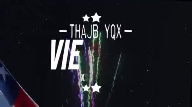 Vietnam gazileri günü animasyon kartıyla havai fişek atmışlar. Yüksek kalite 4k görüntü