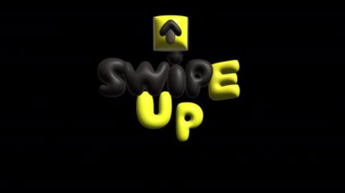 3D oku siyah ve sarı renkli metinlerle yalıtılmış şekilde yerleştir. Yüksek kalite 4k görüntü