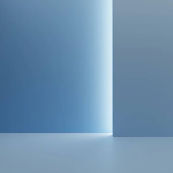 製品プレゼンテーション 青の背景 3Dイラストのためのプレミアムモックアップ台座 — ストック写真
