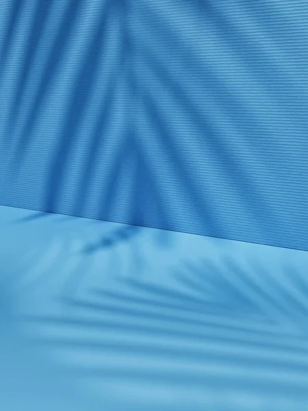 Premium Μινιμαλιστικό Βάθρο Γεωμετρίας Αφηρημένη Σκιά Για Παρουσίαση Μπλε Φόντο Εικόνα Αρχείου