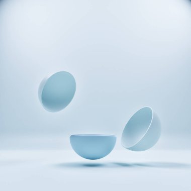 Ürün sunumu için minimalizm soyut podyumu, 3d illüstrasyon.