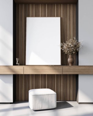 Minimalizm içerisindeki posteri, 3D illüstrasyon